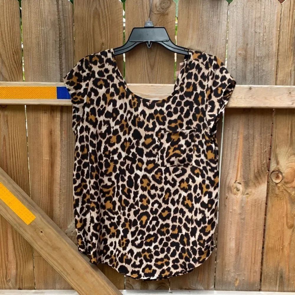 Philosophy Leopard Print Blouse